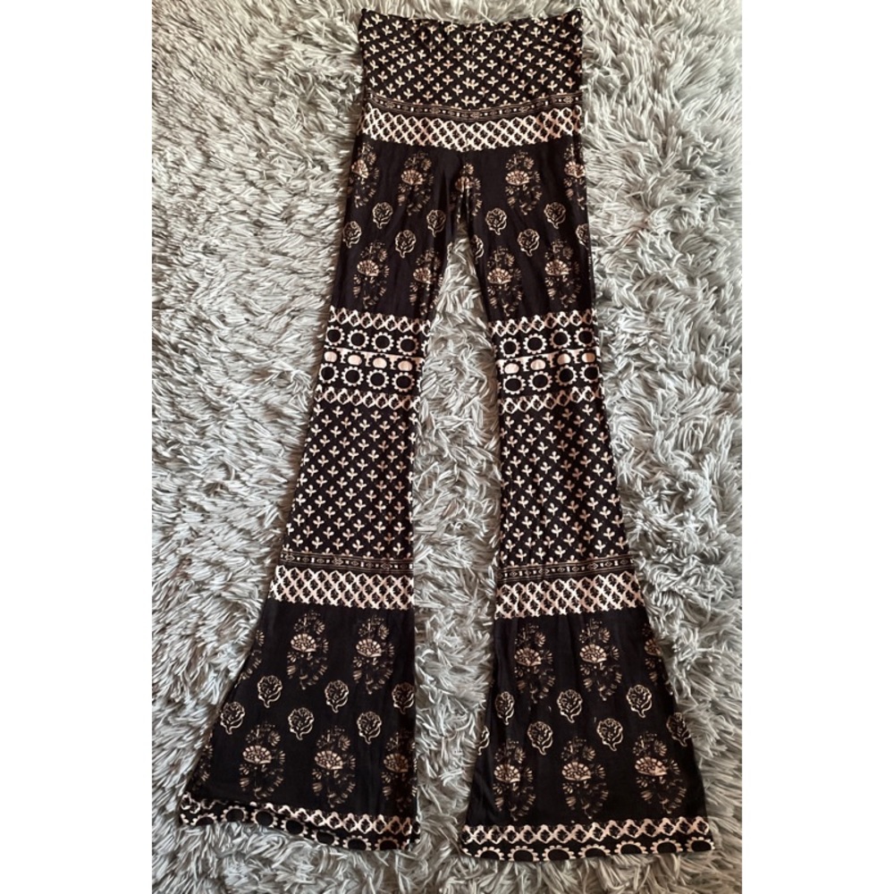Bohemian Patterned Flare Pants